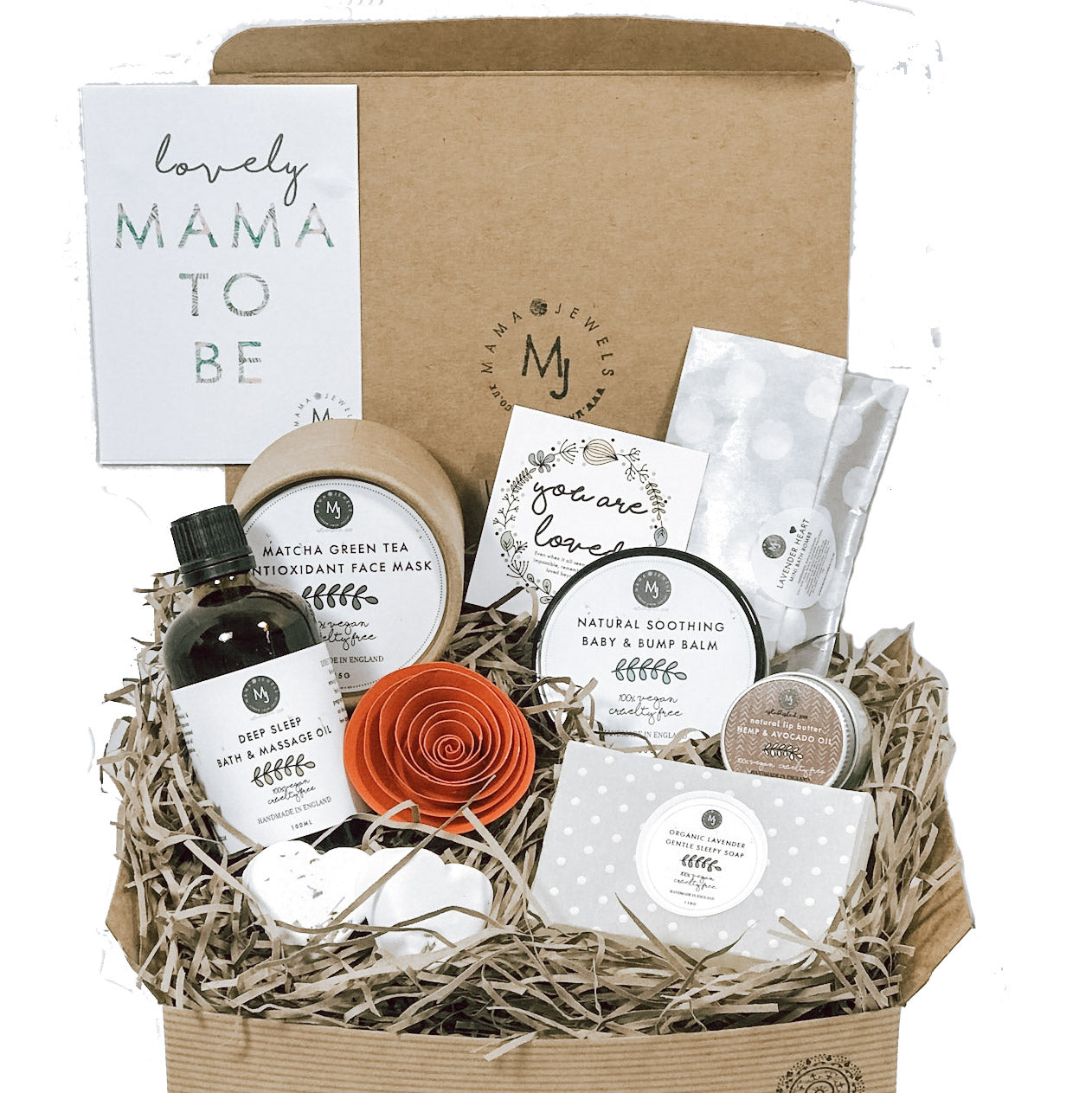 Natural Vegan New Mum to be pregnancy pamper hamper | Ethically sourced | Baby shower | Red image 1