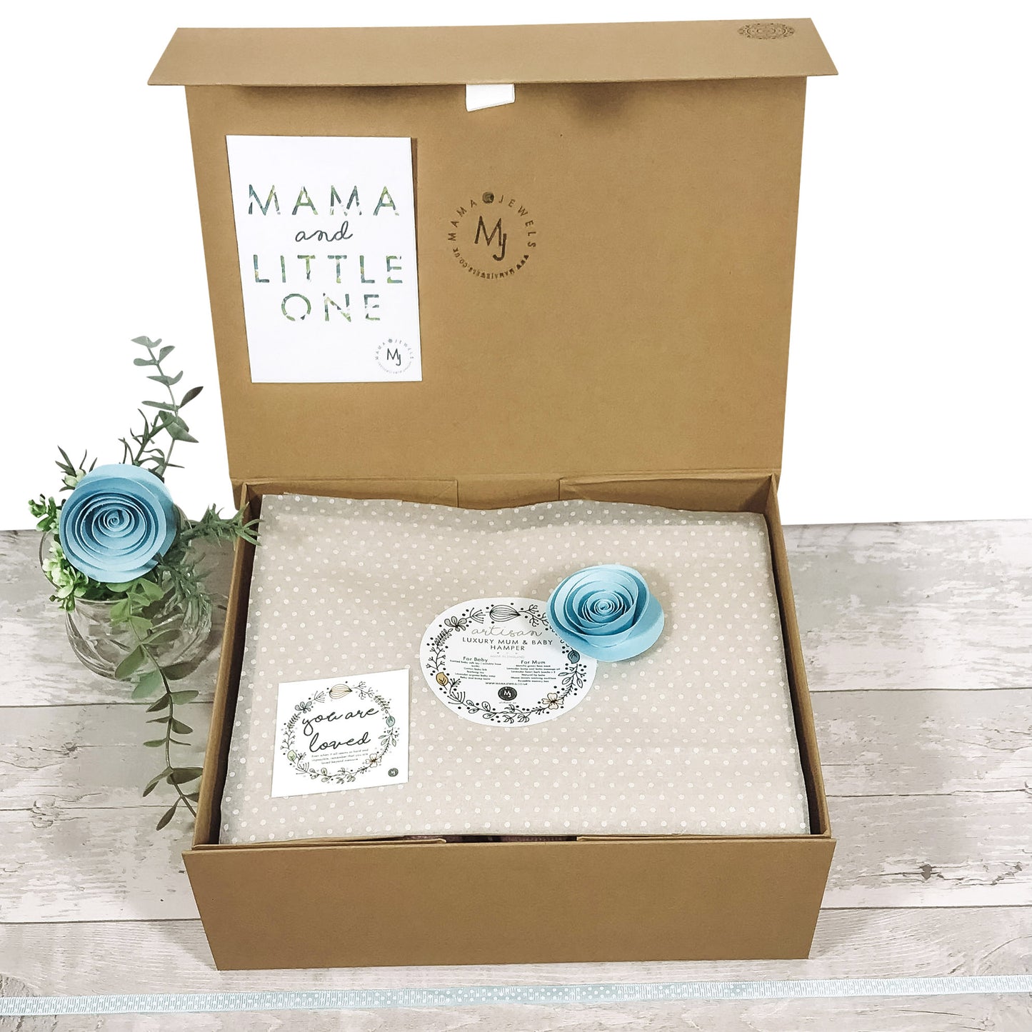 Babyshower Gift, Newborn Hamper, Baby Boy Gift | blue dinosaur image 1