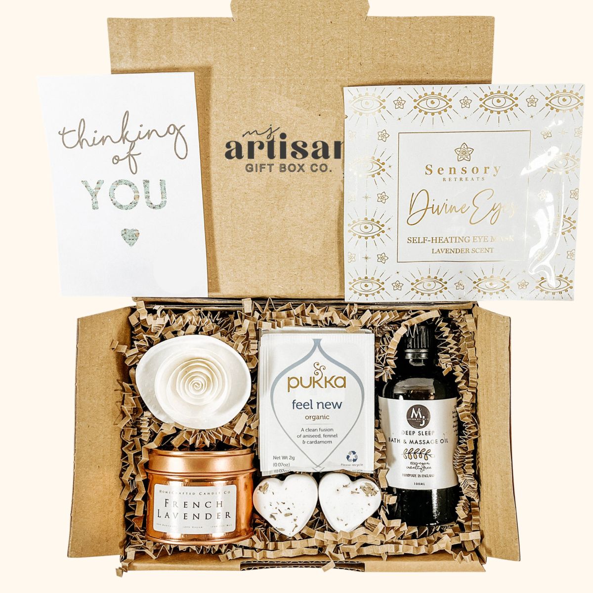 Thinking of you gift set | Vegan | All natural | wellness | White image 1