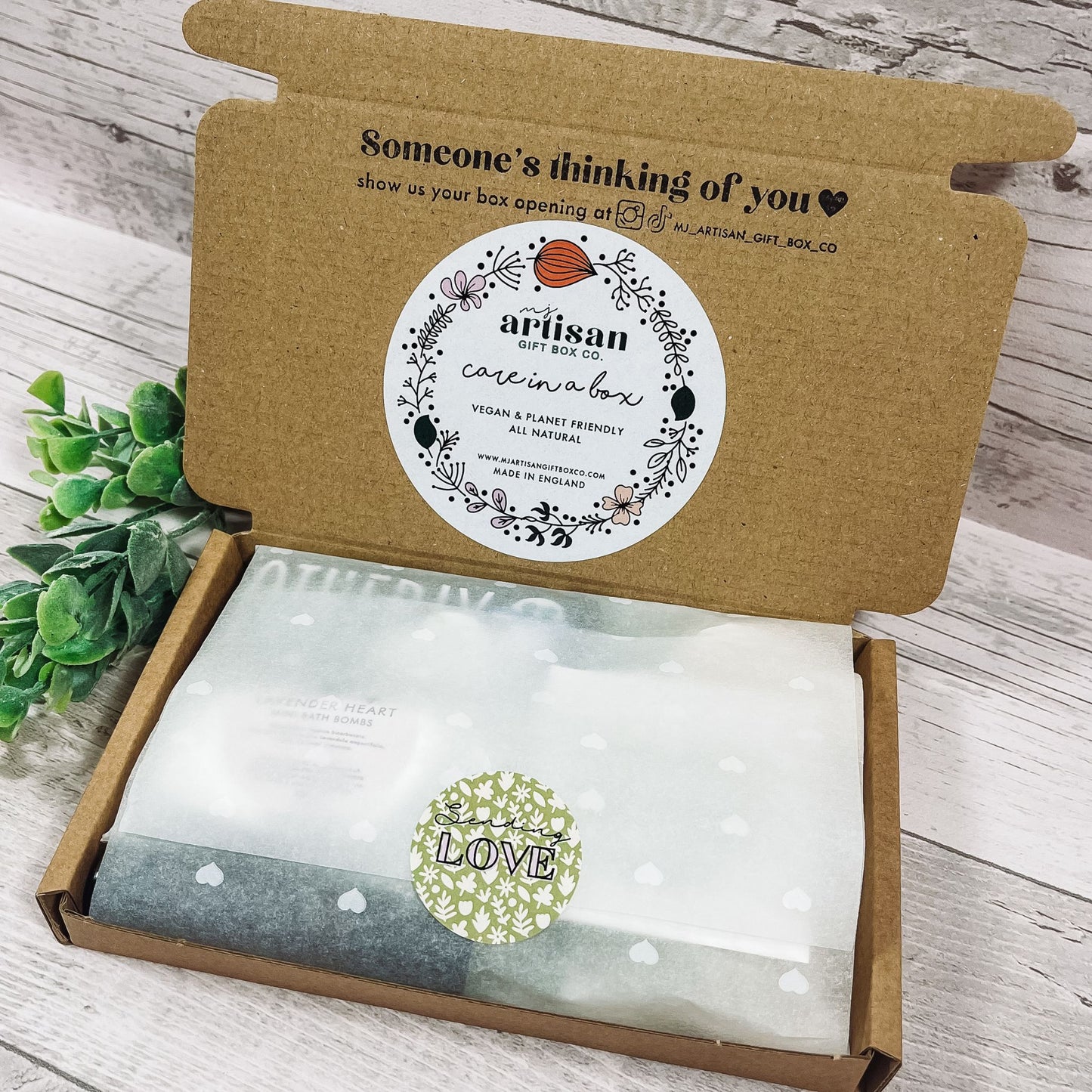 Letterbox gift | mini Care package | LOVE spa pink image 4