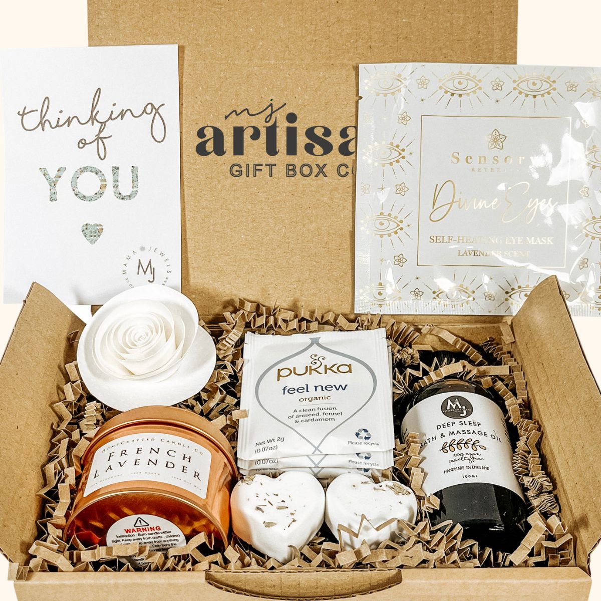 Thinking of you gift set | Vegan | All natural | wellness | White image 2