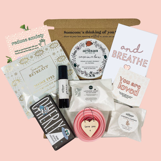 Anxiety Stress Letterbox Gift Care Package for her | Vegan eco image 0