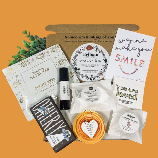 Best friend care package Hug in a box Letterbox postal gift | Eco Vegan image 0