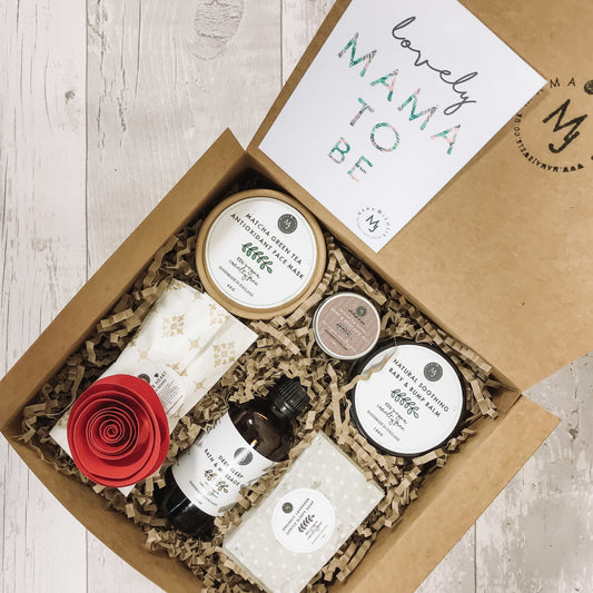 Natural Vegan New Mum to be pregnancy pamper hamper | Ethically sourced | Baby shower | Red image 0