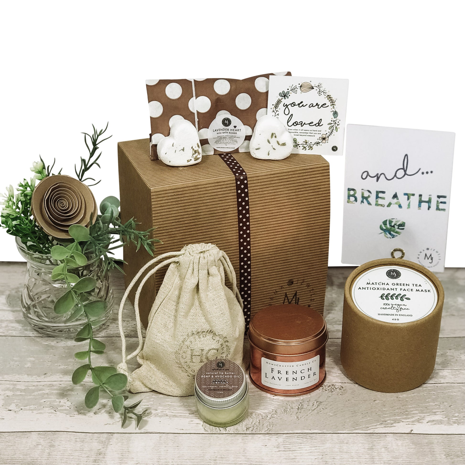 Relaxation Pregnancy Self Care spa box hamper | natural vegan wellness | Mocha image 0