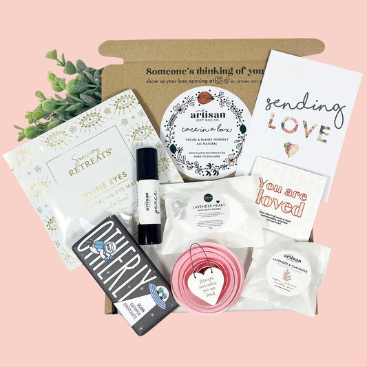Sending love hug in a box care package letterbox postal gift | Vegan image 0