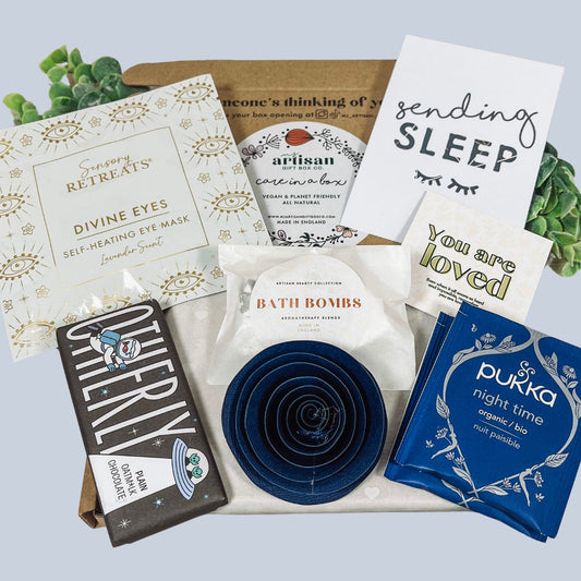Letterbox gift | mini Care package | Spa night blue image 0
